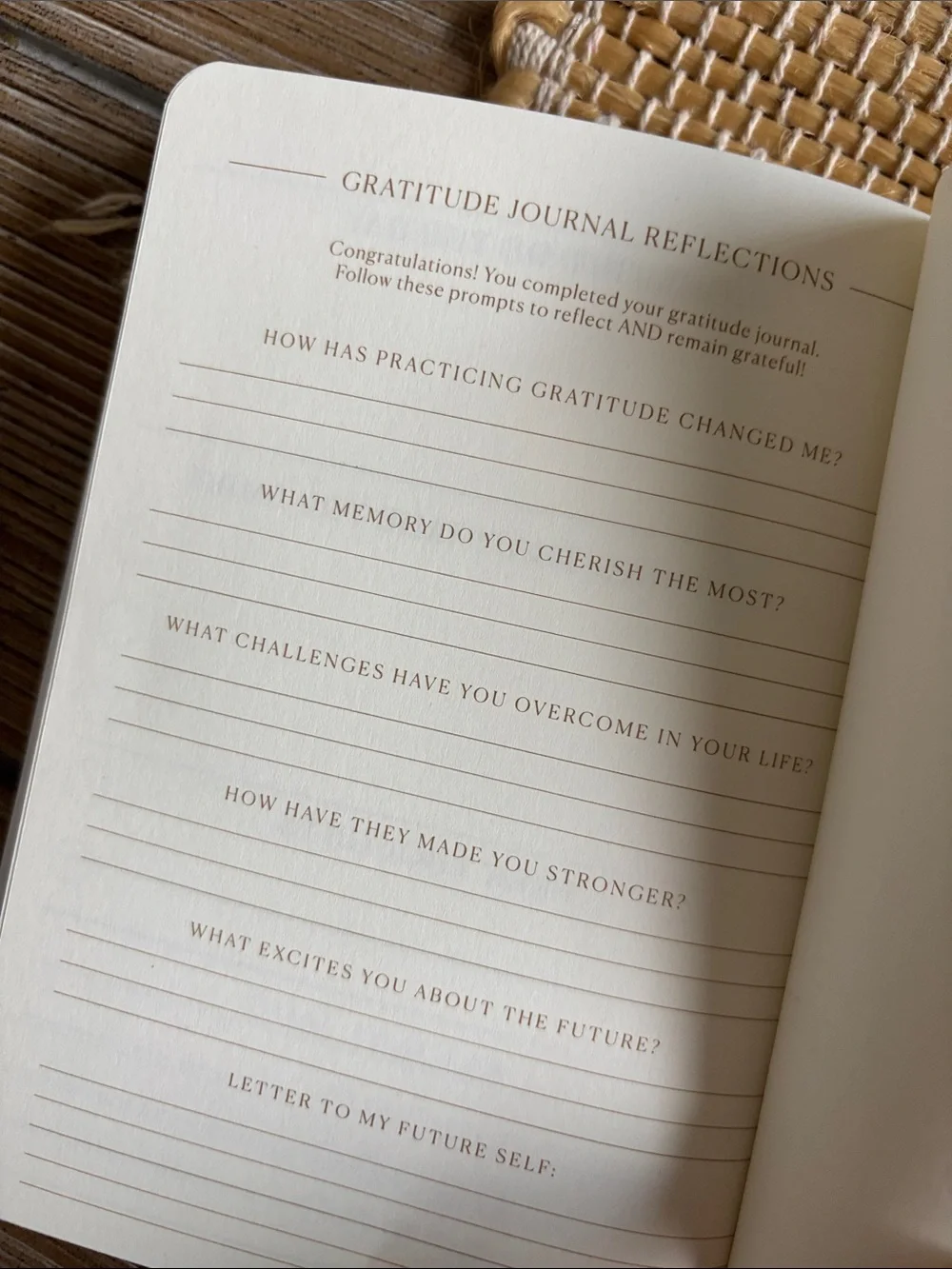 Gratitude Journal - Teal Softcover Notebook